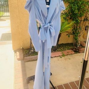 Baby blue women’s suit